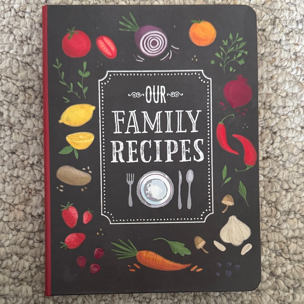 Our Family Recipes Recipe Notebook - Black